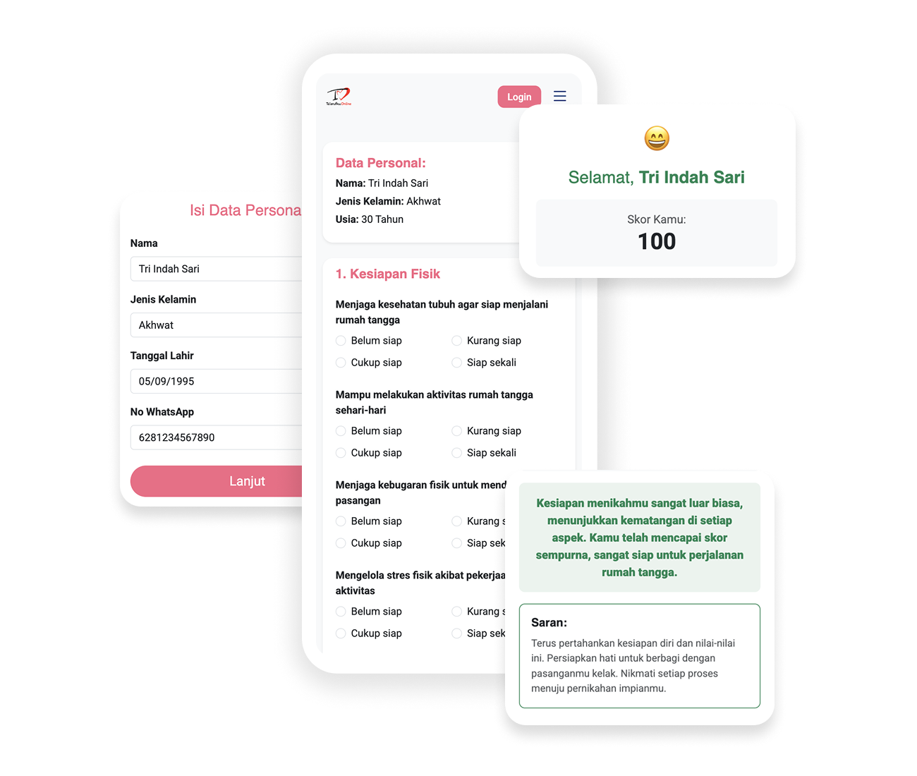 Tes Kesiapan Menikah Islami Online untuk Calon Pengantin - Aplikasi Taaruf